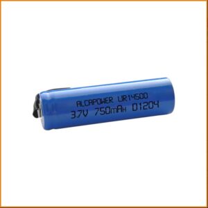 Batterie AA Li-Ion 14500 750mA 3,7V con Terminali a Saldare